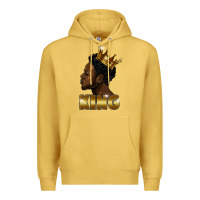 Antique Gold black king Premium Hoodie - FaDigitalArtStudio