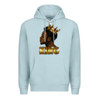 Blue Mist black king Premium Hoodie - FaDigitalArtStudio