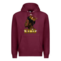 Burgundy black king Premium Hoodie - FaDigitalArtStudio