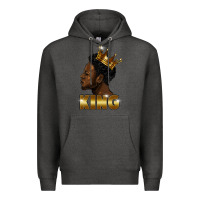 Charcoal Heather black king Premium Hoodie - FaDigitalArtStudio