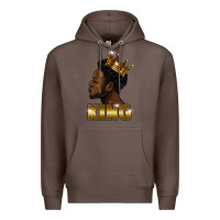 Coffee black king Premium Hoodie - FaDigitalArtStudio