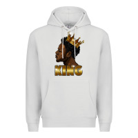 Dove Grey black king Premium Hoodie - FaDigitalArtStudio