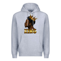 Heather Grey black king Premium Hoodie - FaDigitalArtStudio