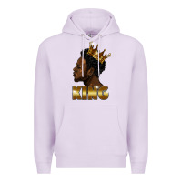 Lilac black king Premium Hoodie - FaDigitalArtStudio