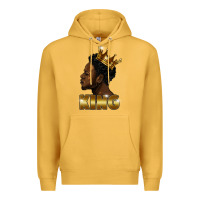 Mustard black king Premium Hoodie - FaDigitalArtStudio