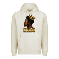 Oatmeal Heather black king Premium Hoodie - FaDigitalArtStudio
