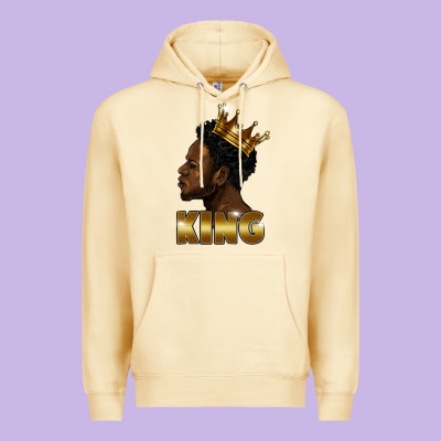 Black King Premium Hoodie Designed By Fadigitalartstudio