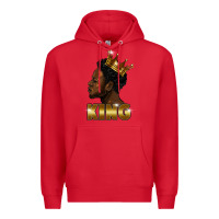 Red black king Premium Hoodie - FaDigitalArtStudio