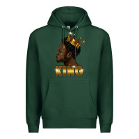 Sports Green black king Premium Hoodie - FaDigitalArtStudio