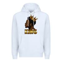 White black king Premium Hoodie - FaDigitalArtStudio