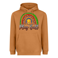 Meerkat Play Ball Football Rainbow Heavyweight Hoodie - CowhideDigitalArt