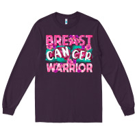 Plum Breast Cancer Warrior Long Sleeve Tee - texasbilliewilder