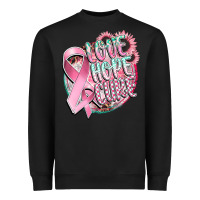 Black love hope cure Heavyweight Sweatshirt - CowGirlArtShop