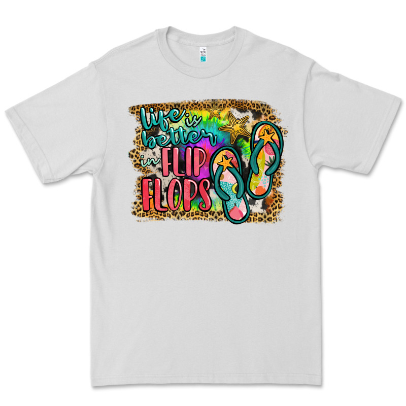 Life Is Better In Flip Flops Premium Tee by JahusDesignShop | Teevron