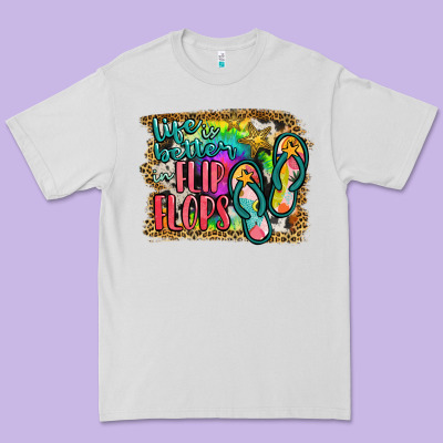 Life Is Better In Flip Flops Premium Tee Designed By Jahusdesignshop