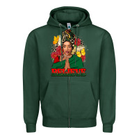 Sports Green believe black woman Zipper Hoodie - FaDigitalArtStudio