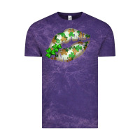 Cloud Purple St. Patricks Day White Lips Vintage Tee - Bettercallsaul