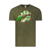 Vintage Olive St. Patricks Day White Lips Vintage Tee - Bettercallsaul