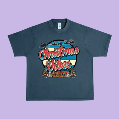 Christmas Vibes Urban Heavy Tee Designed By Bettercallsaul