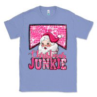 Colony Blue pink Christmas junkie Santa Claus Classic Tee - Jasminsmagicworld