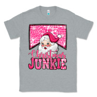 Pink Christmas Junkie Santa Claus Classic Tee | Teevron