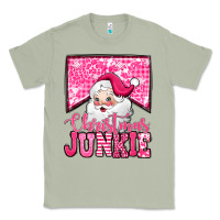 Matcha pink Christmas junkie Santa Claus Classic Tee - Jasminsmagicworld