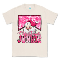 Natural pink Christmas junkie Santa Claus Classic Tee - Jasminsmagicworld