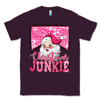 Plum pink Christmas junkie Santa Claus Classic Tee - Jasminsmagicworld