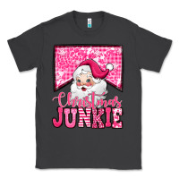 Smoke pink Christmas junkie Santa Claus Classic Tee - Jasminsmagicworld