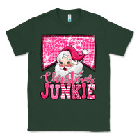 Sports Green pink Christmas junkie Santa Claus Classic Tee - Jasminsmagicworld