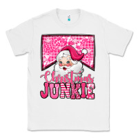White pink Christmas junkie Santa Claus Classic Tee - Jasminsmagicworld