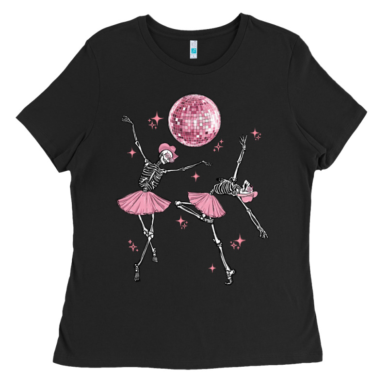 Skeleton Ballerina Ladies Tee by MaliasSmallBusiness | Teevron