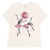 Bone skeleton ballerina Ladies Tee - MaliasSmallBusiness