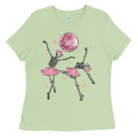 Matcha skeleton ballerina Ladies Tee - MaliasSmallBusiness