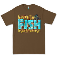 Cacao born to fish forced to work Premium Tee - NancyCooperArtShop