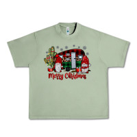 Oil Green merry christmas gnome caravan Urban Heavy Tee - JahusDesignShop