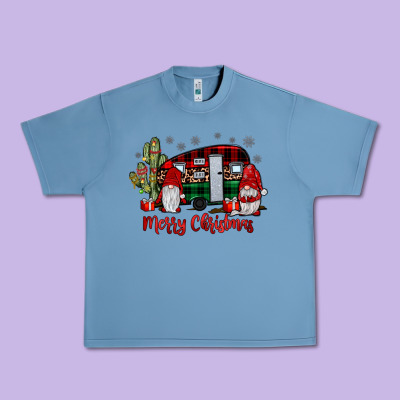 Merry Christmas Gnome Caravan Urban Heavy Tee Designed By Jahusdesignshop