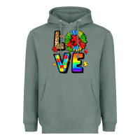 Sage autism love Heavyweight Hoodie - LillyAllenDesigns