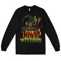 Black Howdy witches Long Sleeve Tee - NancyCooperArtShop