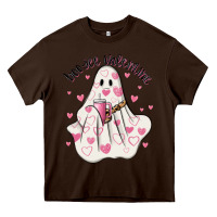 Chocolate Brown boo jee valentine Heavy Core Tee - MaliasSmallBusiness
