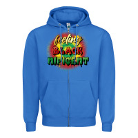 True Royal Feeling blacknificent Zipper Hoodie - FaDigitalArtStudio