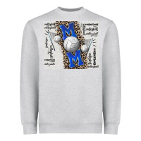 Heather Grey volleyball mom blue mother's day Heavyweight Sweatshirt - CowGirlArtShop