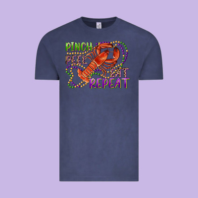 Pinch Peel Eat Repeat Crawfish Vintage Tee Designed By Ranaportraitstore