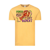 Vintage Mustard pinch peel eat repeat crawfish Vintage Tee - RanaPortraitStore