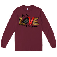 Burgundy for the love of the game ice hockey Long Sleeve Tee - Jasminsmagicworld