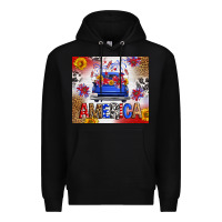Black Fourth Of July America Truck Premium Hoodie - FaDigitalArtStudio