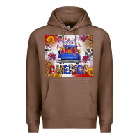 Chestnut Fourth Of July America Truck Premium Hoodie - FaDigitalArtStudio