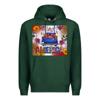 Sports Green Fourth Of July America Truck Premium Hoodie - FaDigitalArtStudio