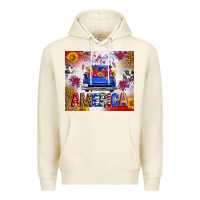 Tofu Fourth Of July America Truck Premium Hoodie - FaDigitalArtStudio