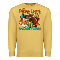 Antique Gold Falling Leaves Football Please Premium Sweatshirt - LillyAllenDesigns